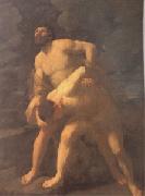 Guido Reni Hercules Wrestling with Achelous (mk05) oil painting artist
